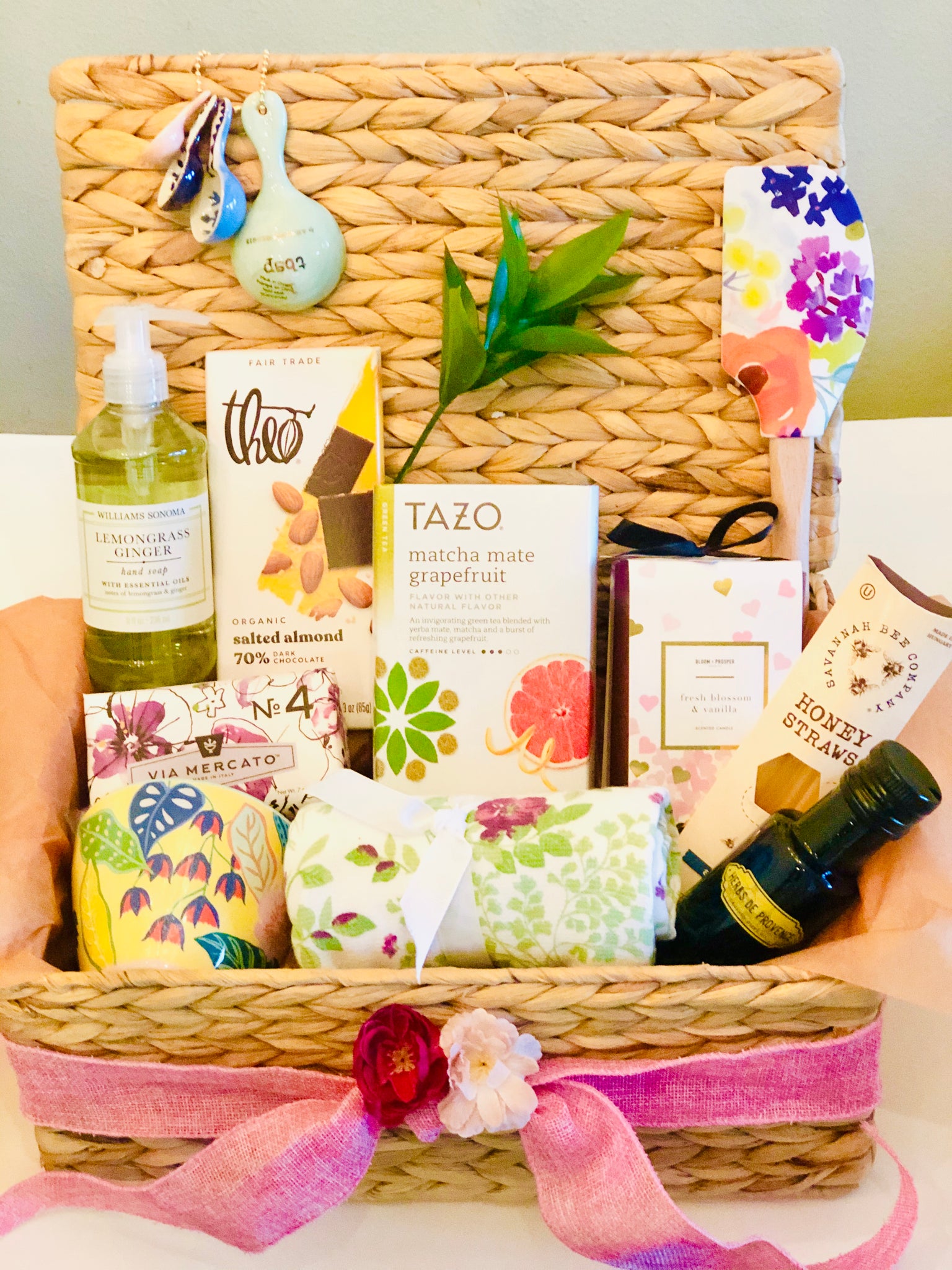 Spa Gift Baskets for Women in Vanilla Honey