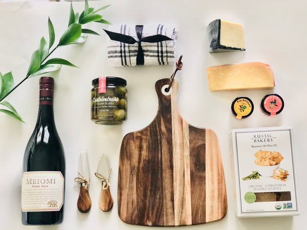 Wine and cheese box