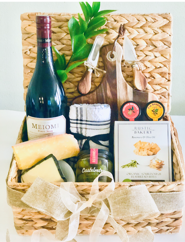 Wine and cheese box